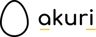 Logo of Akuri.ai showing an outline of egg with the word Akuri
